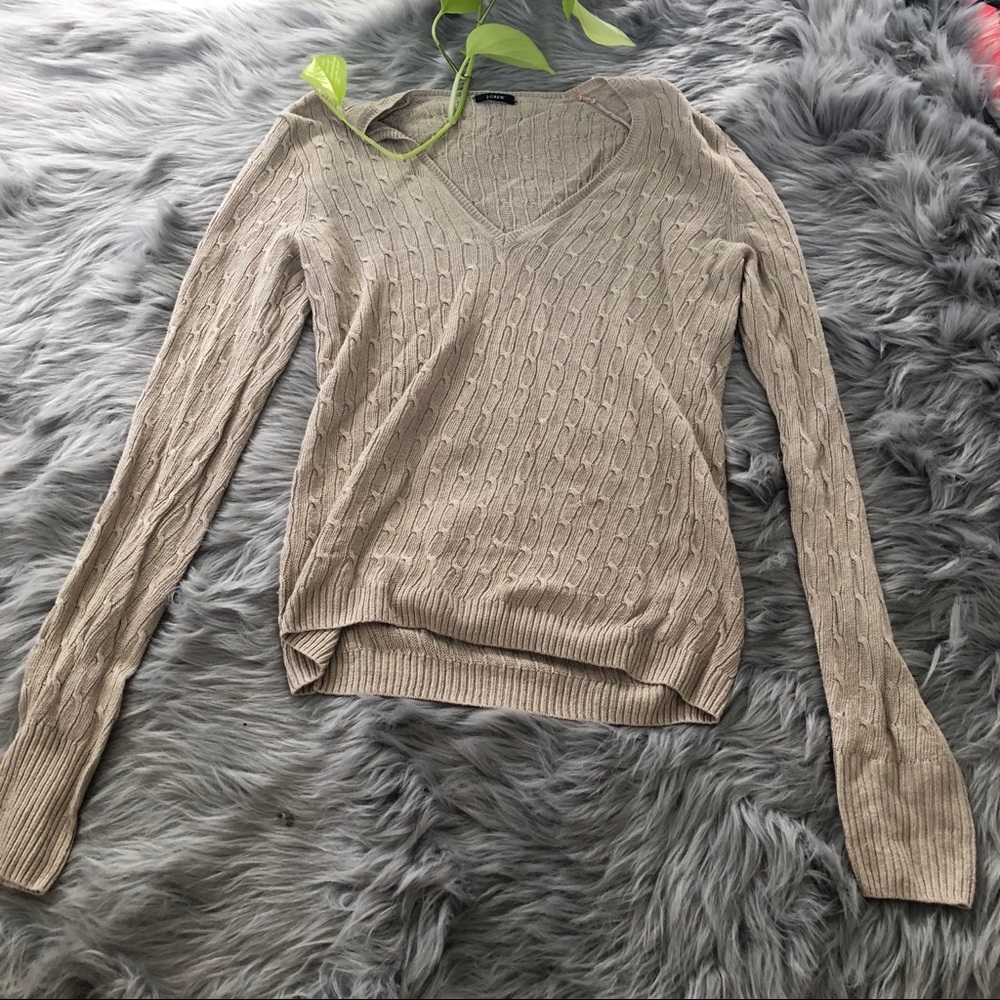 J crew knit shirt with small snag